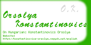 orsolya konstantinovics business card